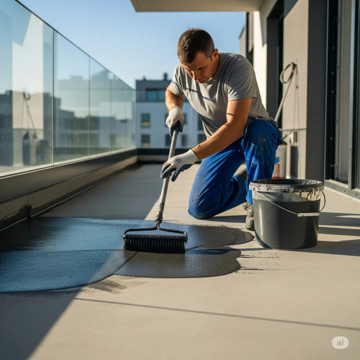 Balcony Waterproofing example