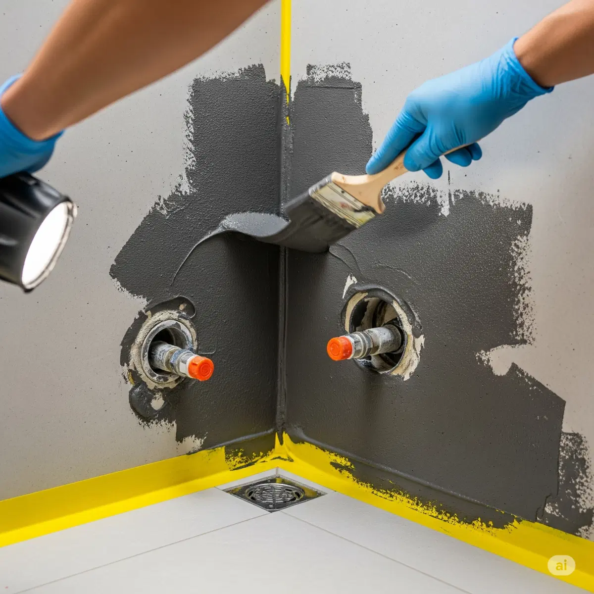 Bathroom Waterproofing example
