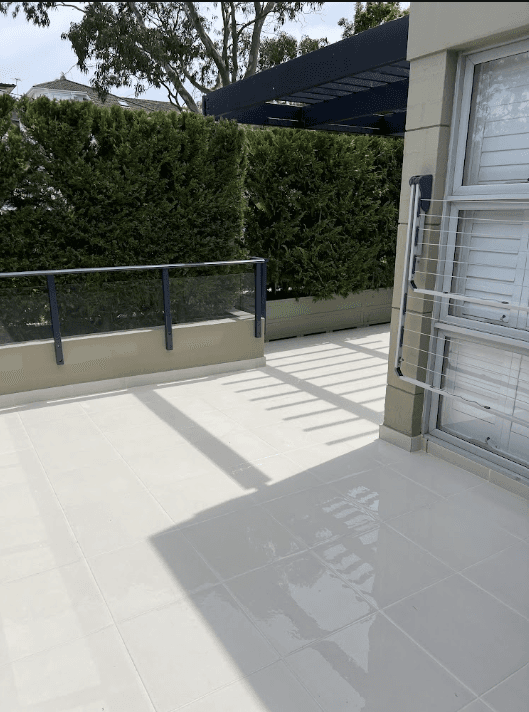 Completed waterproofed and tiled terrace in Rose Bay